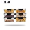 HOUSIL Smart lock Airtight Kitchen Storage Containers Set of 6, Plastic Storage Container with Air Tight Lid Kitchen Container, Plastic Boxes Kitchen Accessories Items for Storage Organizers 1200ML