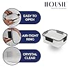 HOUSIL Smart lock Airtight Kitchen Storage Containers Set of 6, Plastic Storage Container with Air Tight Lid Kitchen Container, Plastic Boxes Kitchen Accessories Items for Storage Organizers 1200ML