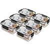HOUSIL Smart lock Airtight Kitchen Storage Containers Set of 6, Plastic Storage Container with Air Tight Lid Kitchen Container, Plastic Boxes Kitchen Accessories Items for Storage Organizers 1200ML