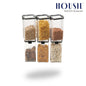 Housil Lock-It Airtight Container for Kitchen Storage Set of 6, Air Tight Containers for Home and Fridge, Plastic Boxes and Kitchen Accessories Items for Storage organizers, Plastic Storage Jars1700ml