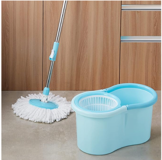 Magic Spin Mop 360° Rotating Pole & Bucket Wet & Dry Mop Set