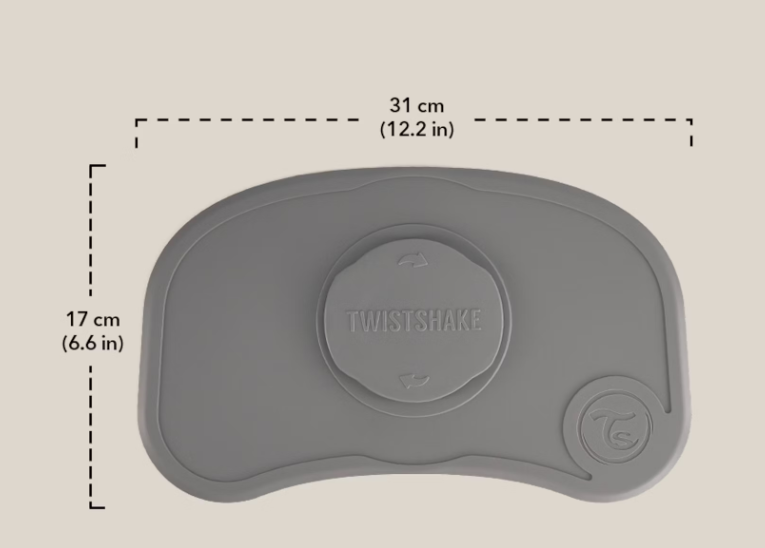 Twistshake® Infant Feeding Bowl with Anti-Slip Vacuum Base & Click-Lock Mat
